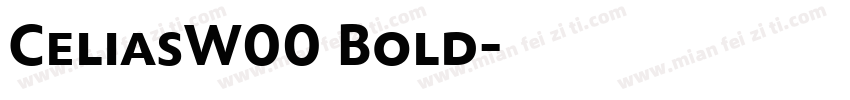CeliasW00 Bold字体转换